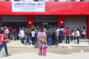 Arriving Early Didn't Mean Avoiding a Nepali Style Queue