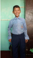 Sundar in his New School Uniform