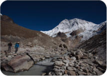 Leaving Makalu (5th highest mountain) base camp