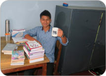 Rabin in the CCRC Hostel in Kathmandu